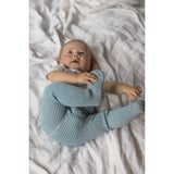 Silly Silas Hippy Footed Tights With Braces Misty Blue