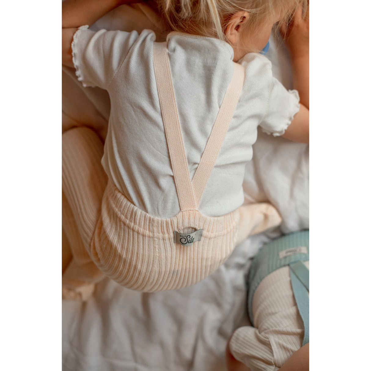 Silly Silas Hippy Footed Tights With Braces Silky Peach