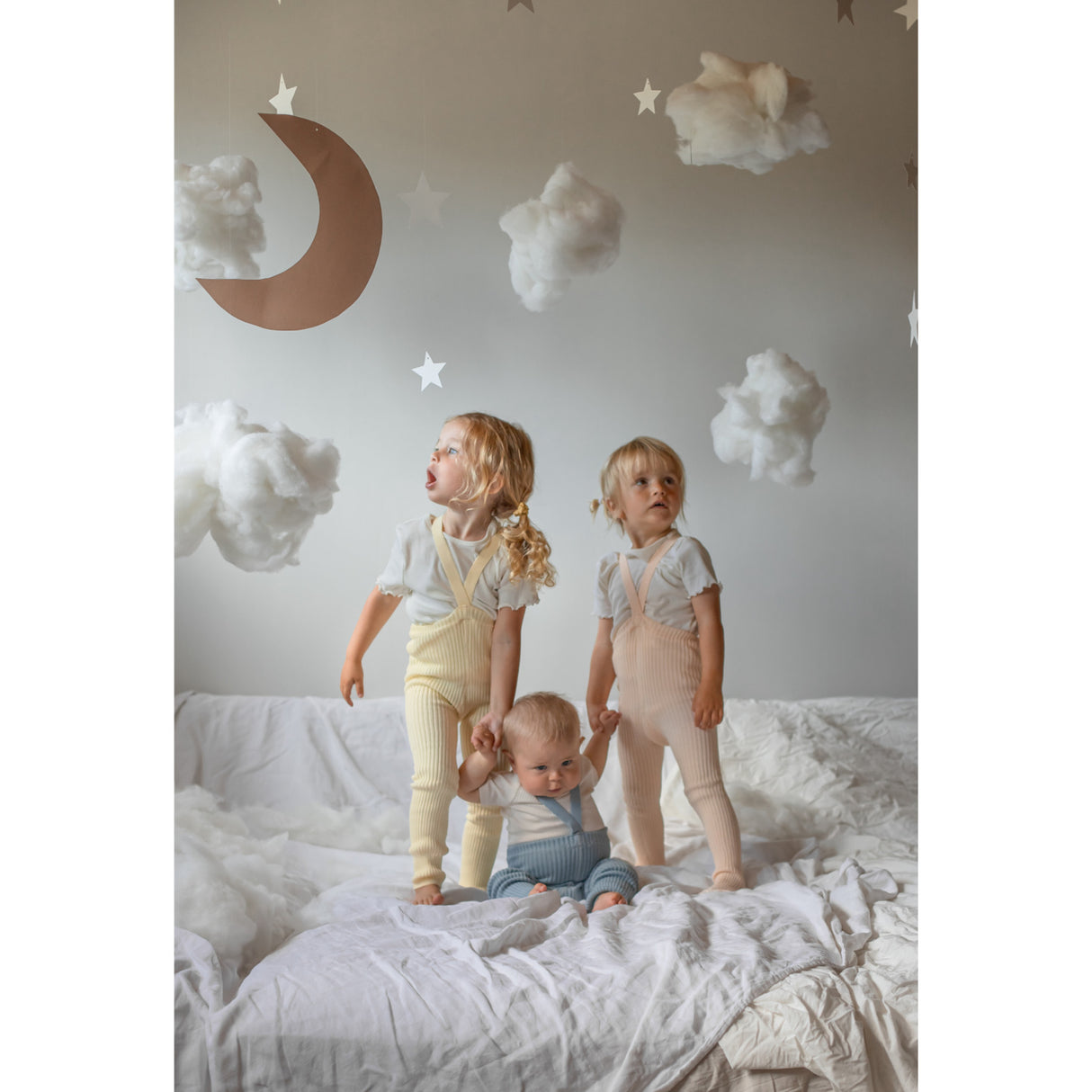 Silly Silas Hippy Footed Tights With Braces Silky Peach