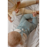Silly Silas Hippy Footless Tights With Braces Misty Blue