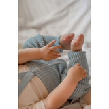 Silly Silas Hippy Footless Tights With Braces Misty Blue