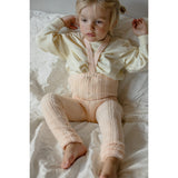 Silly Silas Granny Teddy Footless Tights With Braces Silky Peach