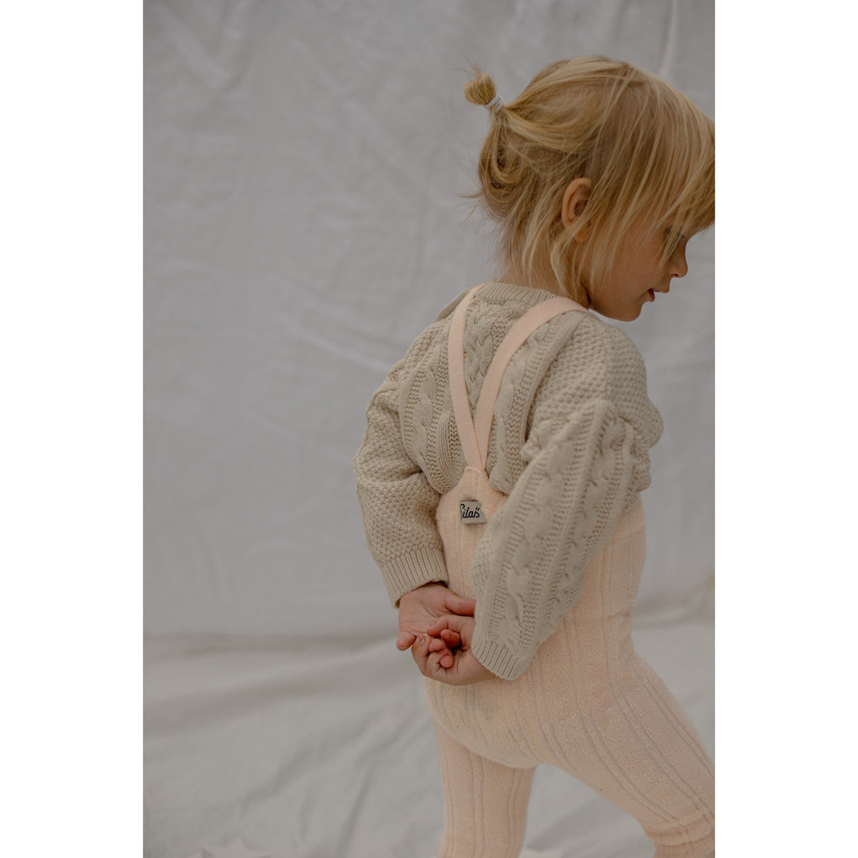 Silly Silas Granny Teddy Tights With Braces Silky Peach