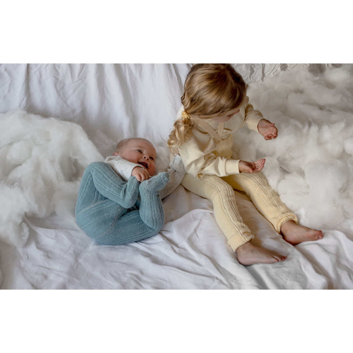 Silly Silas Granny Teddy Tights With Braces Misty Blue