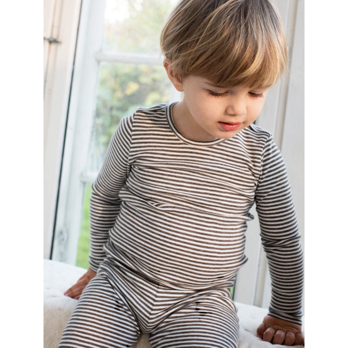 Serendipity Soil/Offwhite Stripe Leggings