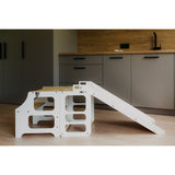 Duck Woodworks White Foldable EC Kitchen Tower With Slide Set