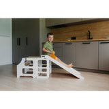 Duck Woodworks White Foldable EC Kitchen Tower With Slide Set