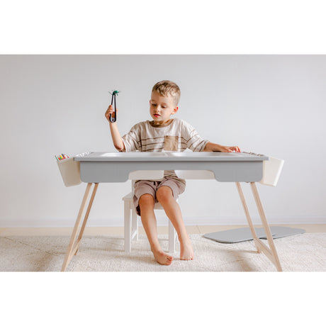 Duck Woodworks Grey Sensory Table With 2 Boxes Included