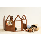 Duck Woodworks Honey Glaze Zig Zag House Plus
