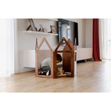 Duck Woodworks Honey Glaze Zig Zag House Plus