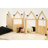 Duck Woodworks Natural Zig Zag House Plus