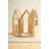 Duck Woodworks Natural Zig Zag House Plus