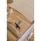 Duck Woodworks White Foldable EC Kitchen Tower With High Chair Addon Set