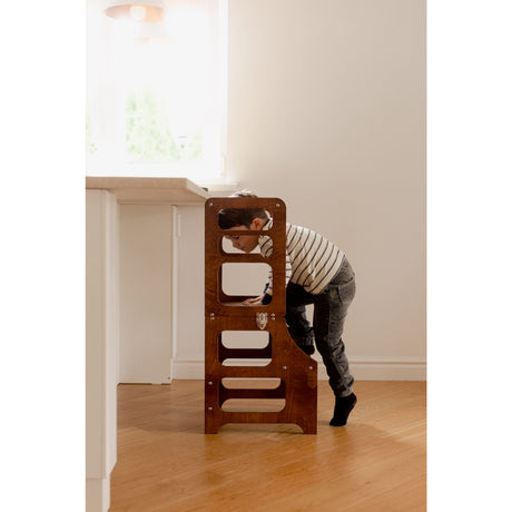Duck Woodworks Honey Glaze Foldable Tower Stained