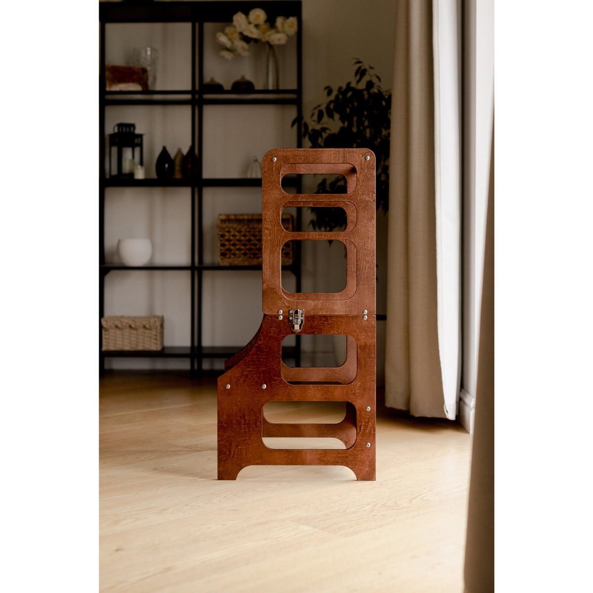 Duck Woodworks Honey Glaze Foldable Tower Stained