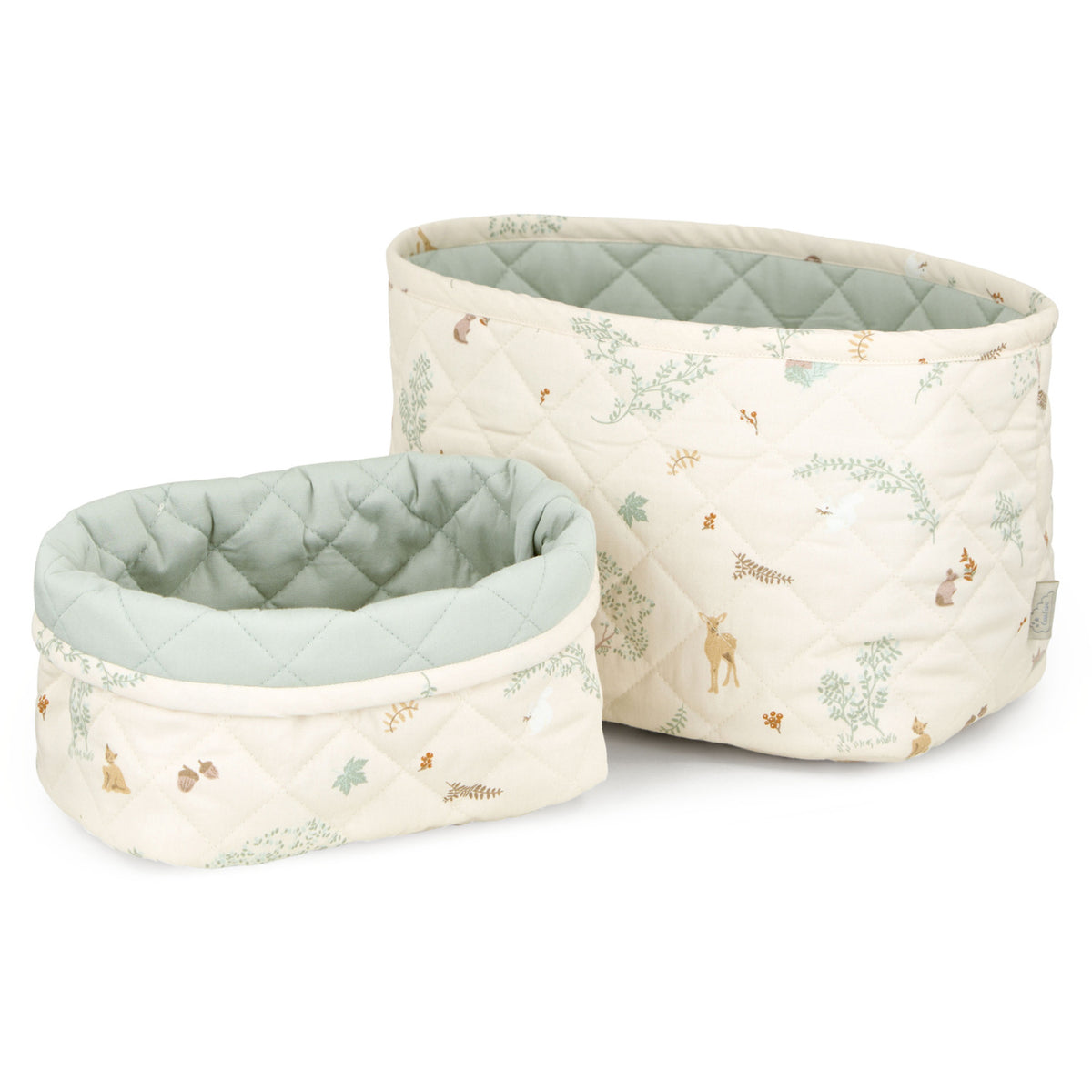 Cam Cam Copenhagen Woodland Quilted Storage Basket 2-Pack