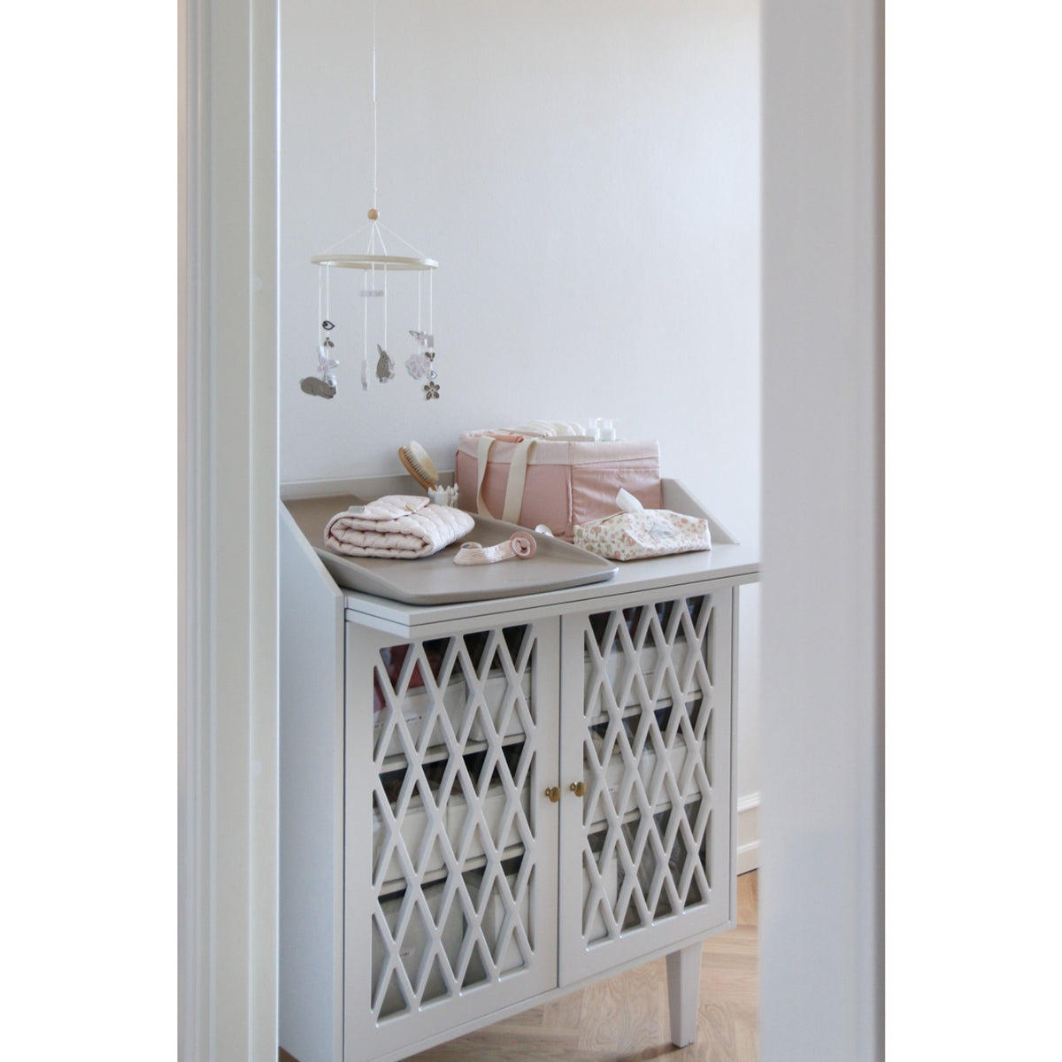 Cam Cam Copenhagen Classic Stripes Rose Quilted Changing Mat