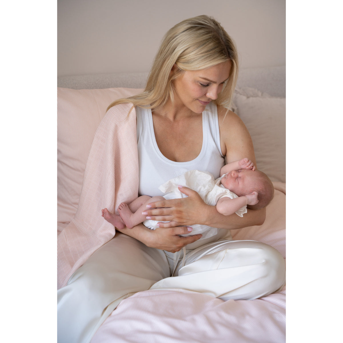Cam Cam Copenhagen Classic Stripes Rose Muslin Cloth Printed 2-Pack