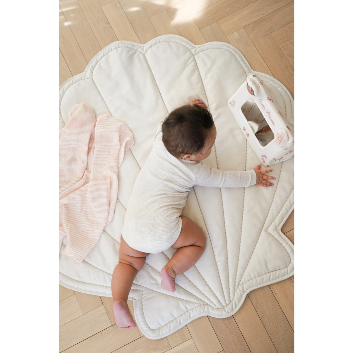 Cam Cam Copenhagen Classic Stripes Rose Muslin Cloth Printed 2-Pack