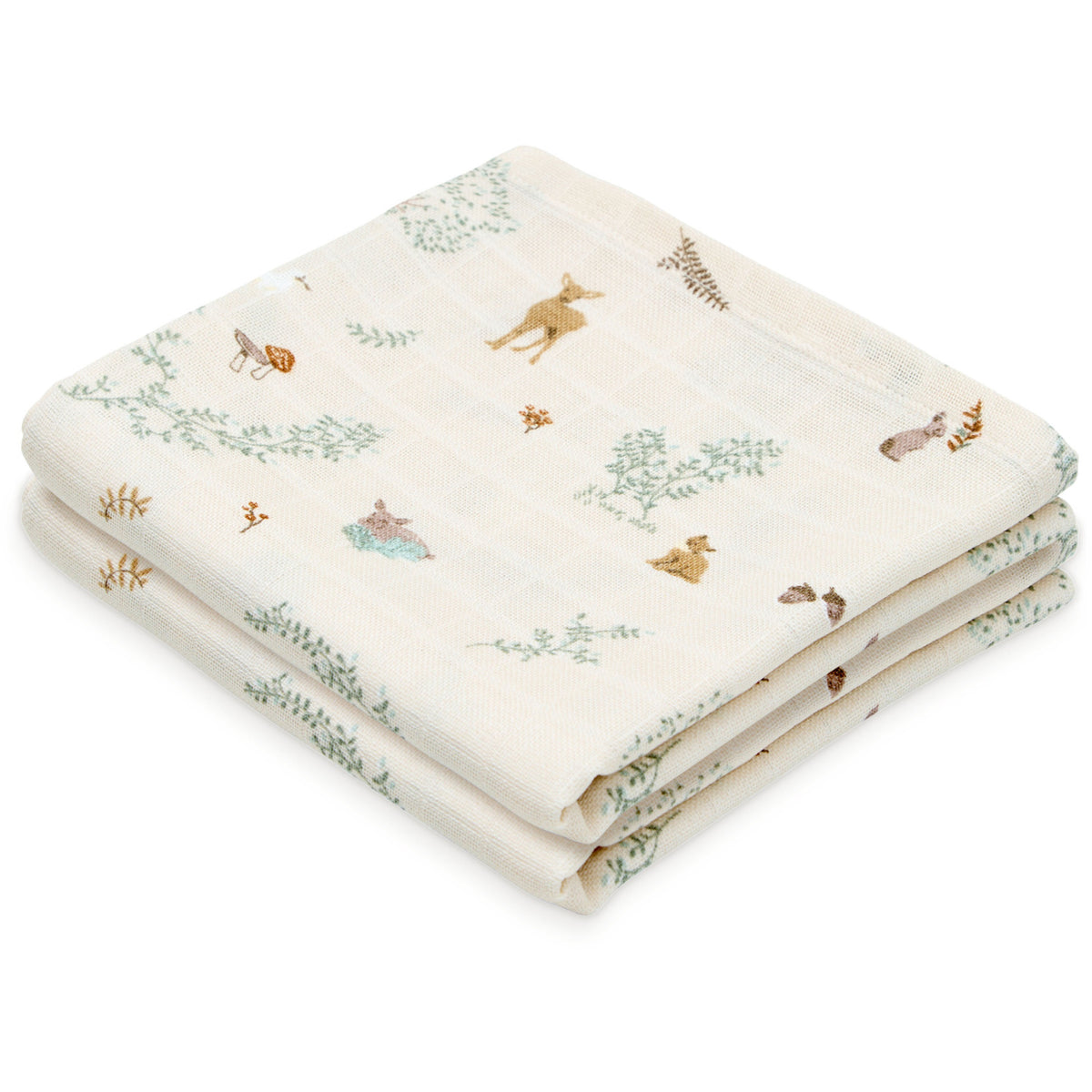 Cam Cam Copenhagen Woodland Muslin Cloth Printed 2-Pack