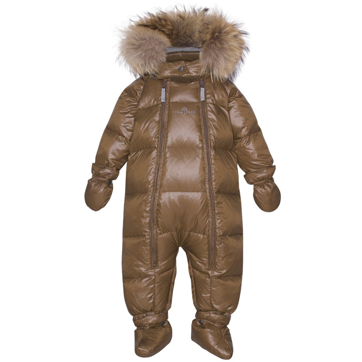 Ver De Terre Kangaroo Featherlight Baby Wintersuit W/fur