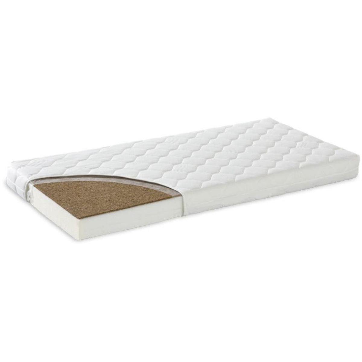 Tinynord White 2-Sided Mattress With Coconut & Foam Coco (Comfort) 120x60x9,5