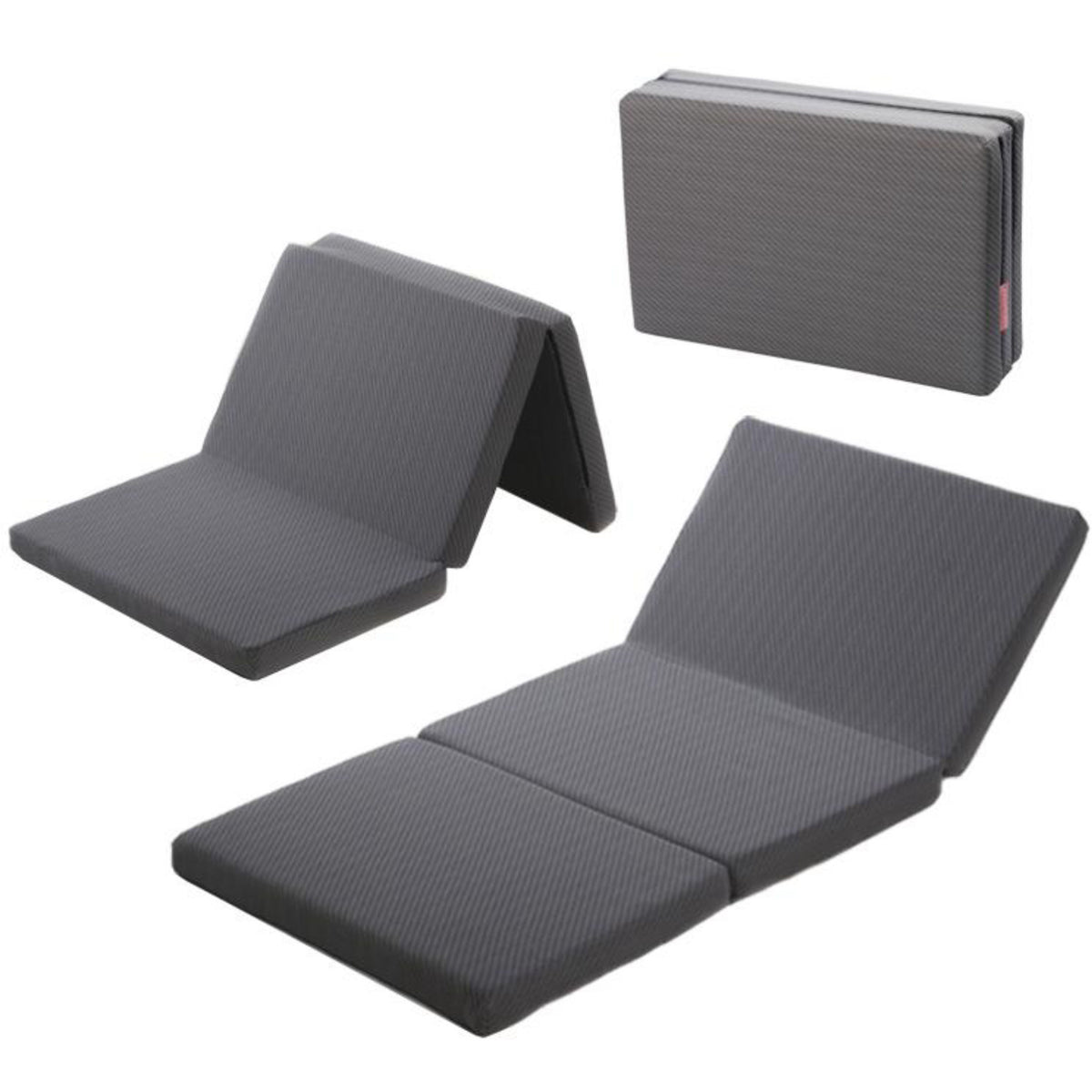 Tinynord Grey Foldable Travel Mattress Foldy 120x60x5,5