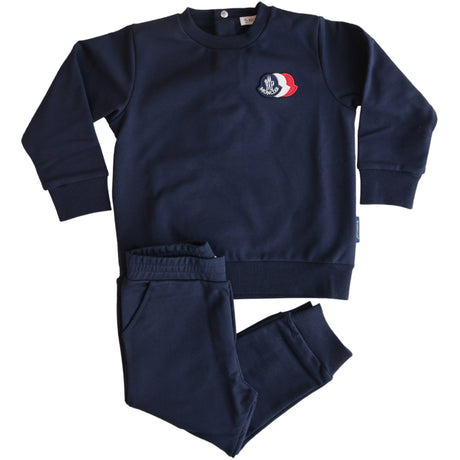 Moncler Navy Knitwear Clothing Ensemble Set