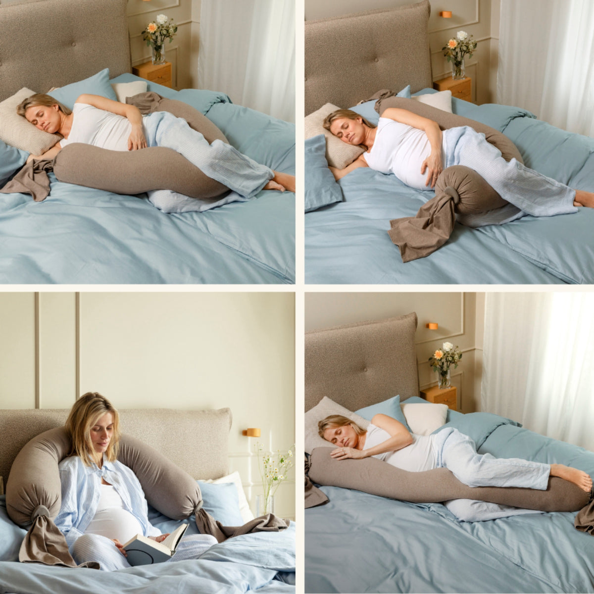 bbhugme Hazel Brown Pregnancy Pillow