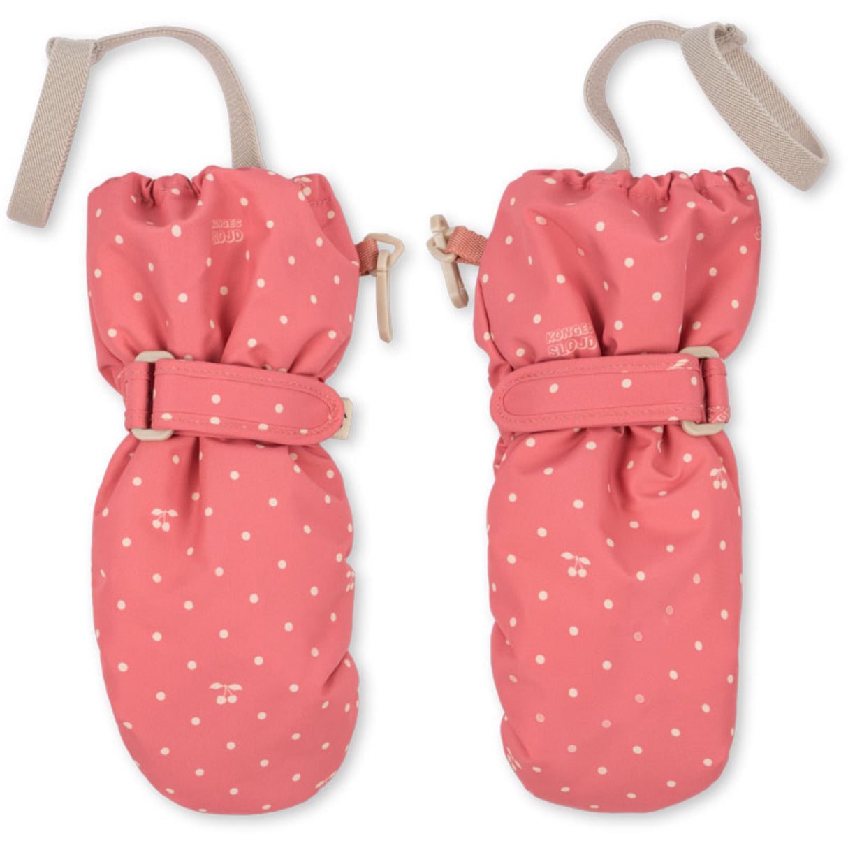 Konges Sløjd Cherry Berry Dot Nohr Snow Mittens Print