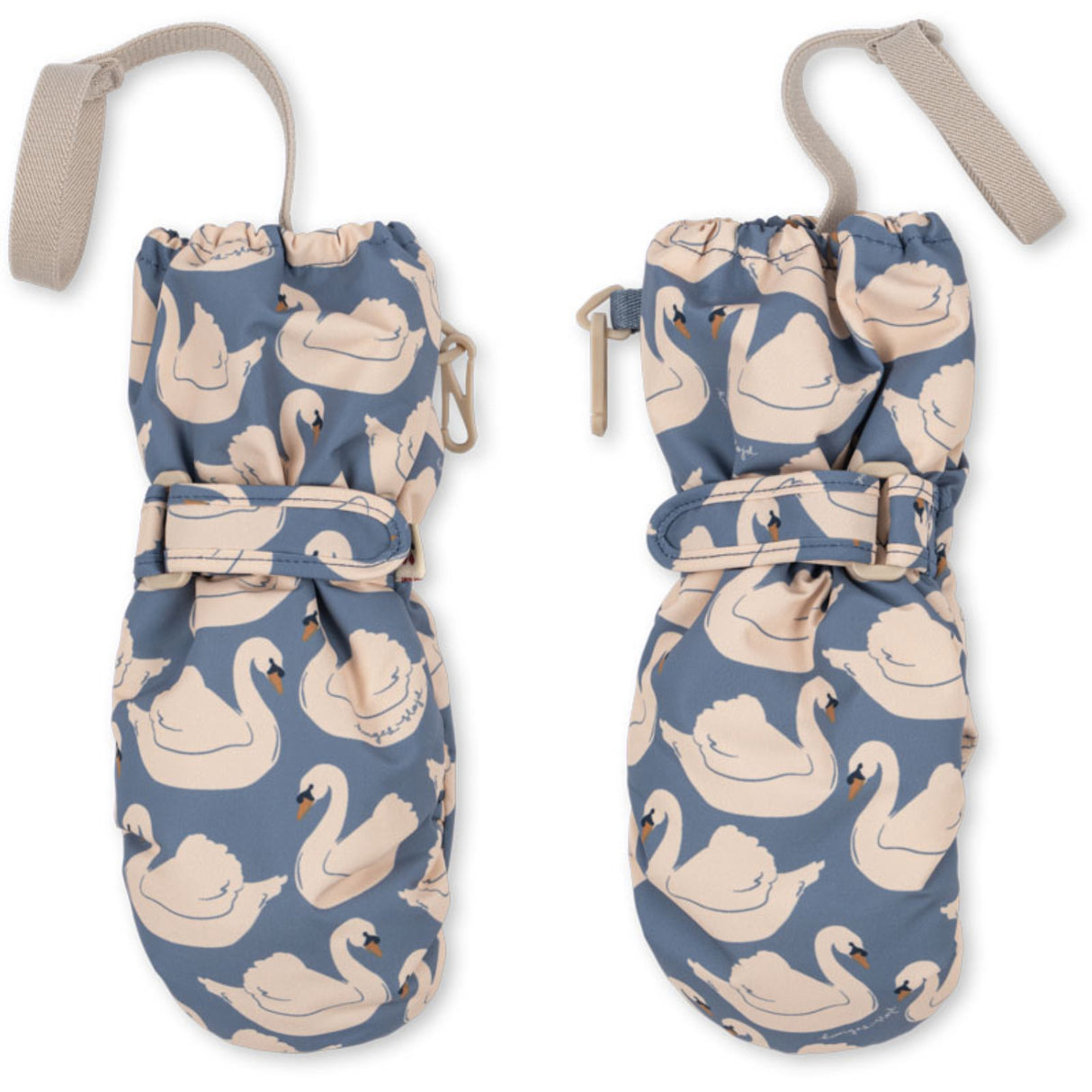 Konges Sløjd Swan Small Nohr Snow Mittens Print