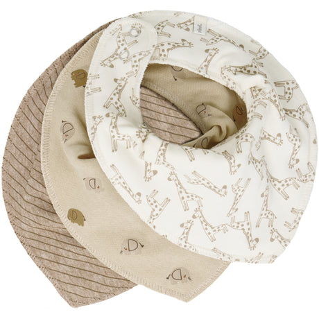 Pippi Rainy Day Bandana Bib Uni -Aop (3-Pack)