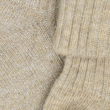 Minymo Silver Mink Baby Rib Socks W.Glit (2-Pack)
