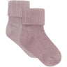 Minymo Elderberry Baby Rib Socks W.Glit (2-Pack)