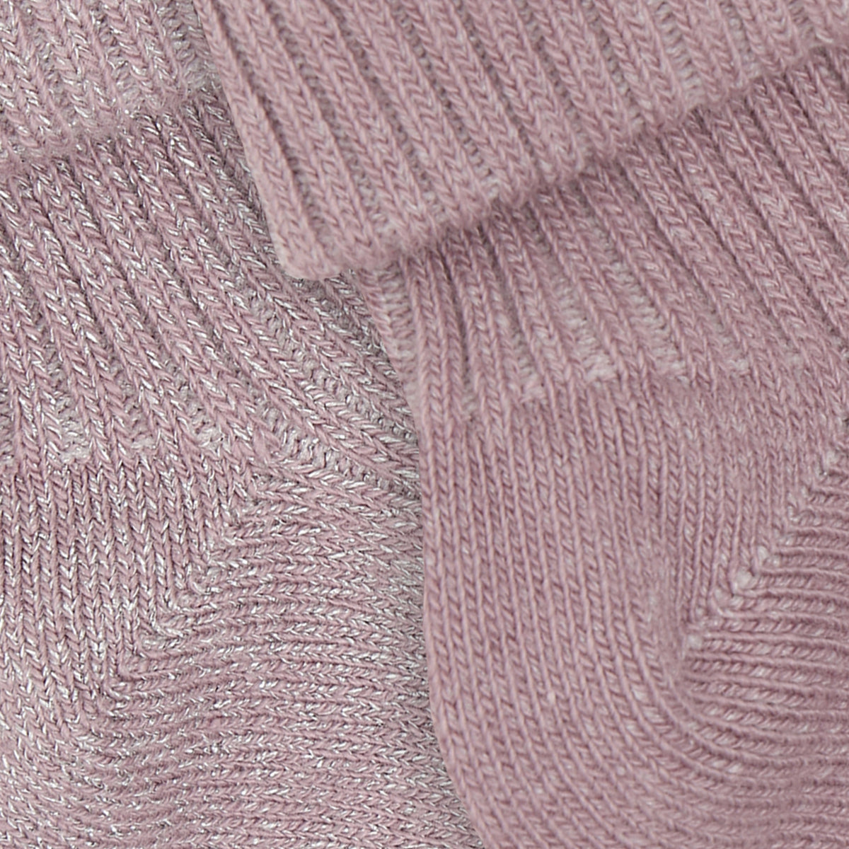 Minymo Elderberry Baby Rib Socks W.Glit (2-Pack)