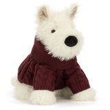 Jellycat Munro Scottie Dog 'Winter Jumper'