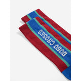 Bobo Choses Burgundy Red Bobo Choses Embossed Extralong Socks