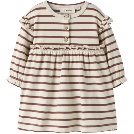 Lil'Atelier Turtledove Maple Syrup Nbflimia Mia Ls Body Dress Lil