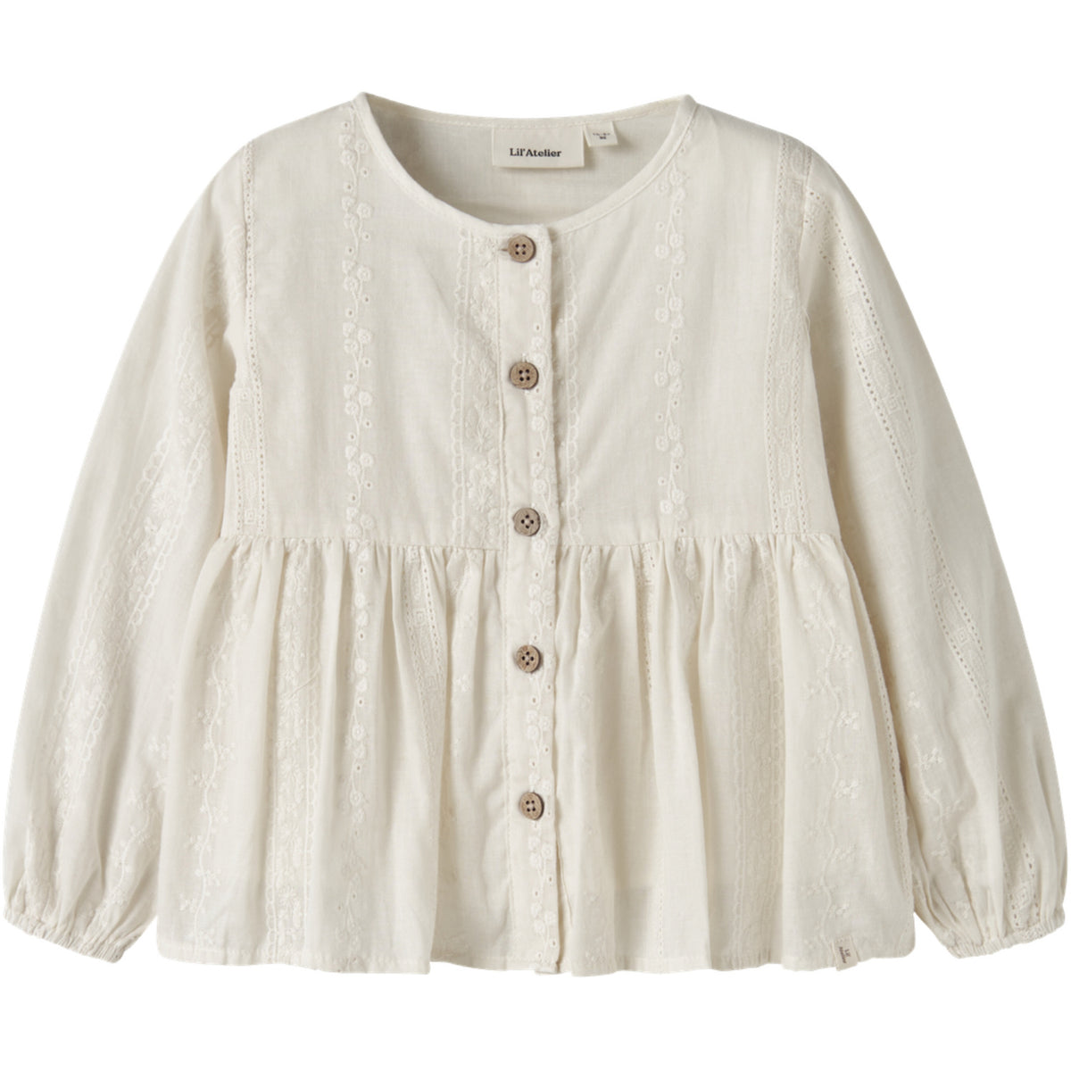 Lil'Atelier Turtledove Nmfloba Ls Loose Shirt Lil