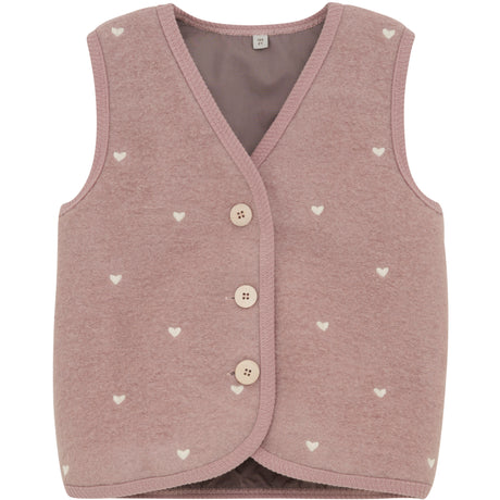 Huttelihut Deauville Mauve Vest Wool Emb. W. Lining