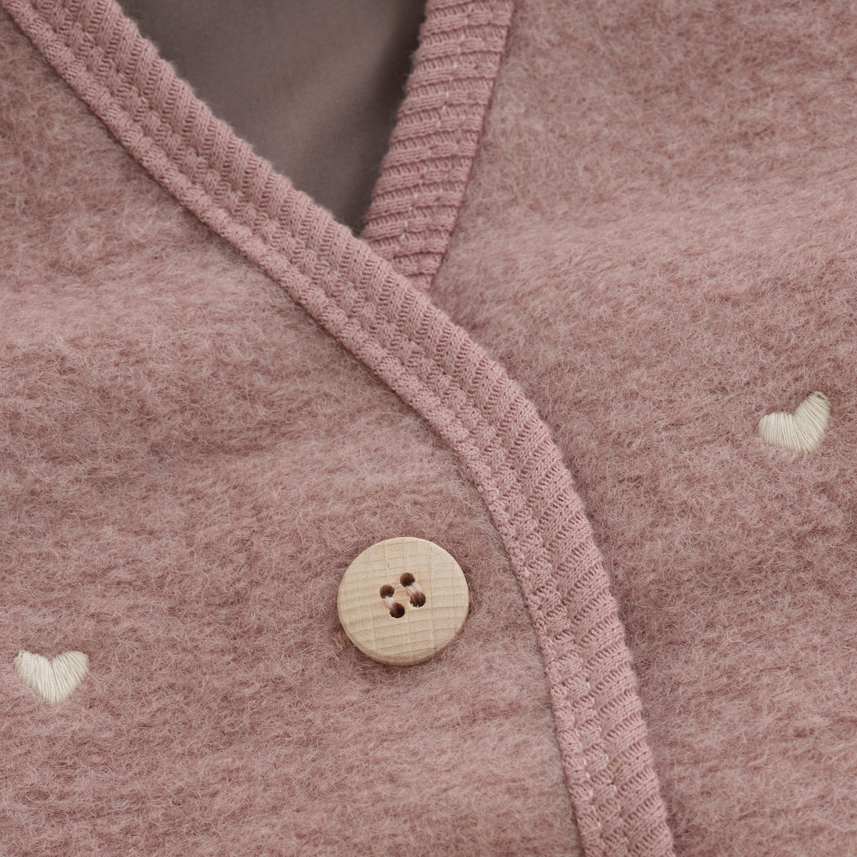 Huttelihut Deauville Mauve Vest Wool Emb. W. Lining