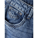 Name It Dark Blue Denim Rose High Waisted Wide Jeans Noos