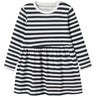 Name It Bright White Stripes In Dark Sap Nmfvivia Ls Dress Noos