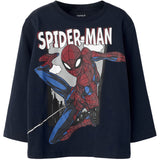 Name It Navy Blazer Nmmjuice Spider Nreg Ls Top Noos Mar