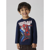 Name It Navy Blazer Nmmjuice Spider Nreg Ls Top Noos Mar