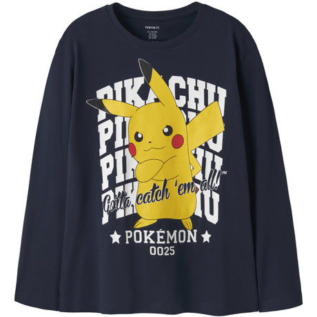 Name It Navy Blazer Nkmast Pokemon Ls Nreg Top Box Noos Sky