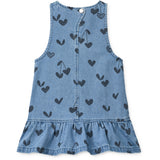 LIEWOOD Sweethearts / Denim Angelica Printed Denim Frill Dress