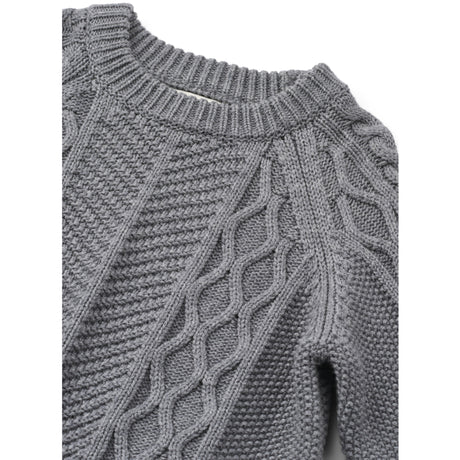 LIEWOOD Grey Melange Ari Cotton Knit Jumper
