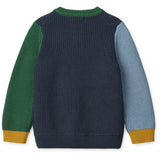 LIEWOOD Classic Navy Multi Mix Thea Cotton Knit Cardigan