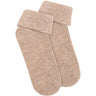 Minymo Silver Mink Melange Baby 2X2 Rib Wool Socks 2-Pack